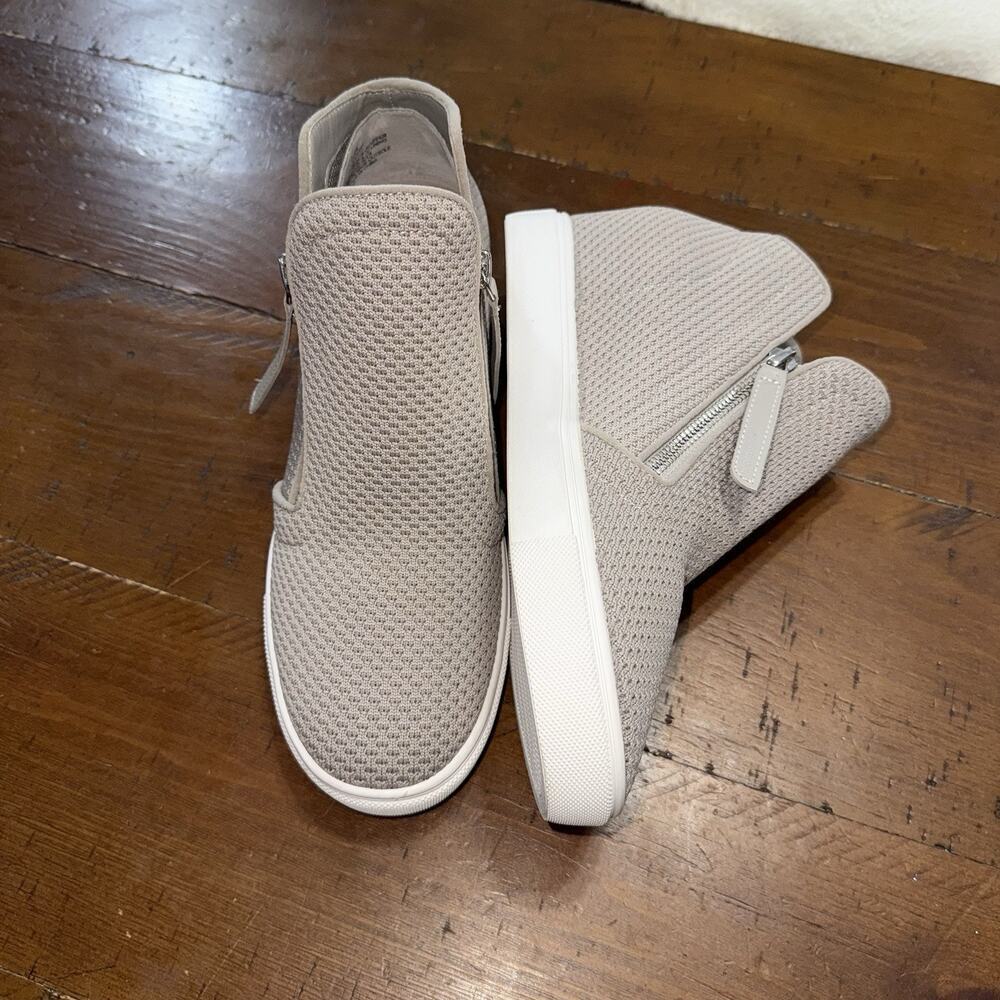 Steve Madden Click Wedge Sneakers Women’s Size 9 M Side Zip Gray - Picture 10 of 15
